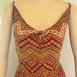 VTG Anthropology "Odille" Y2K Geometric Zigzag Pattern Boho-Chic FairyCore